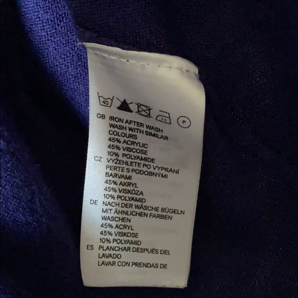 Royal purple long sleeve shrug cardigan - Picture 3 of 5